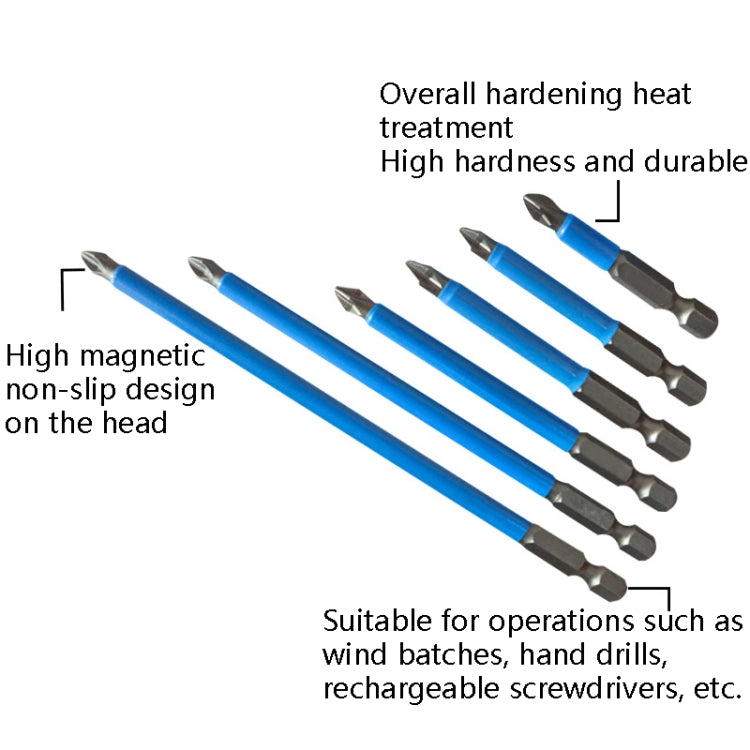 3 Sets 6 PCS 50mm Strong Magnetic Hand Drill Screwdriver Mouth Anti-Slip Screwdriver Bit - Drill & Drill Bits by buy2fix | Online Shopping UK | buy2fix