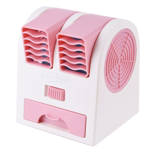 Mini Silent Dual-port Bladeless Cooling Fan(Pink) - Consumer Electronics by buy2fix | Online Shopping UK | buy2fix