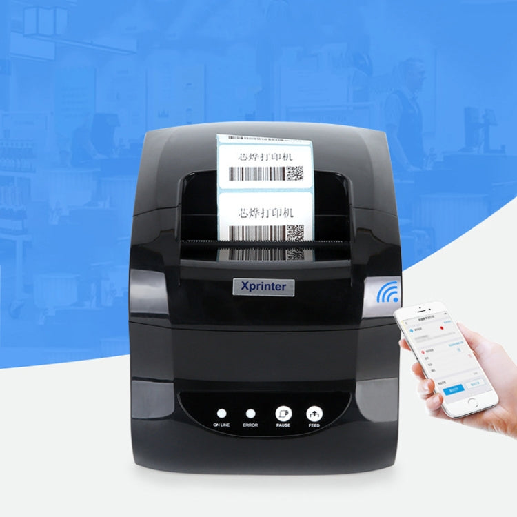 Xprinter XP-365B 80mm Thermal Label Printer Clothing Tag Supermarket Barcode Printer, Plug: EU Plug(Bluetooth Version) - Printer by Xprinter | Online Shopping UK | buy2fix