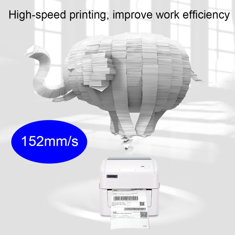 Xprinter XP-420B 108mm Express Order Printer Thermal Label Printer, Style:USB+Bluetooth(US Plug) - Printer by Xprinter | Online Shopping UK | buy2fix