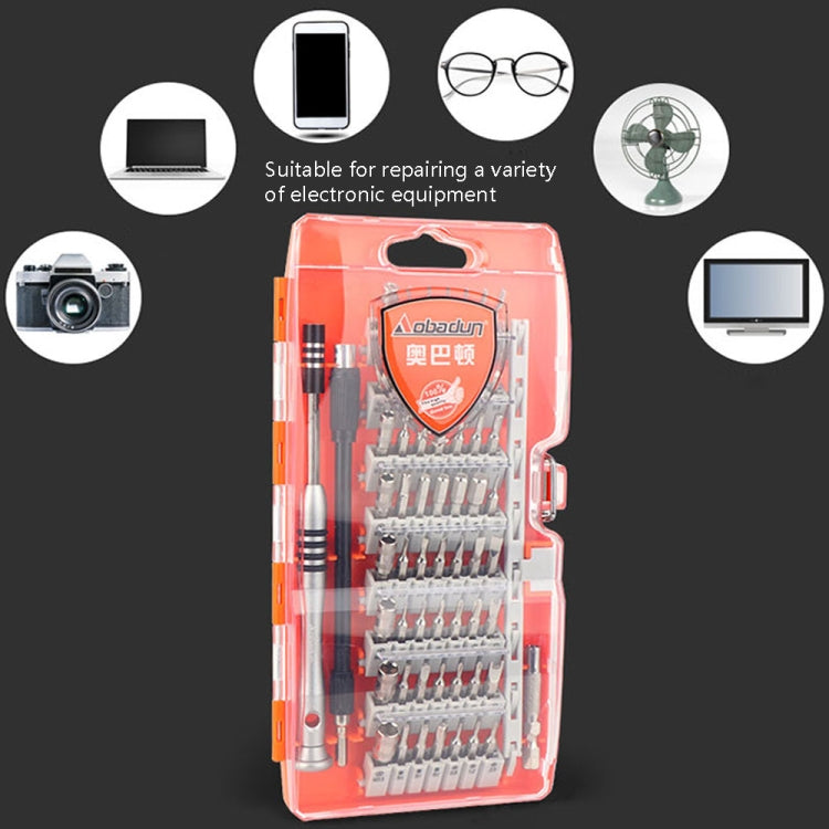 Obadun 9800 58 in 1 Screwdriver Set Manual CRV Batch Mobile Phone Disassembly Glasses Repair Tool(Orange) - Screwdriver Set by Obadun | Online Shopping UK | buy2fix