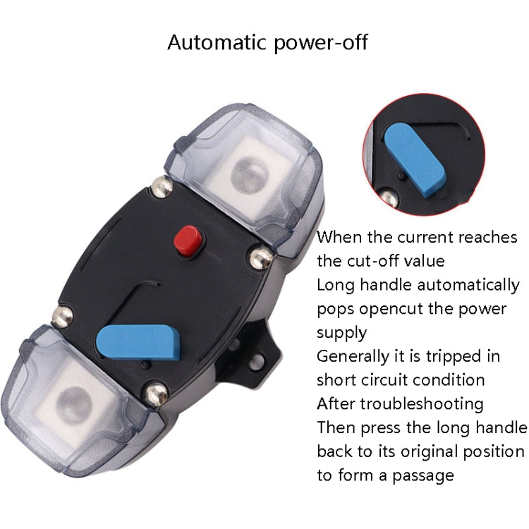 CB8 Car Route Yacht Ship Audio Refit Automatic Circuit Breaker Power Circuit Protection Insurance Switch, Specification: 300A - In Car by buy2fix | Online Shopping UK | buy2fix