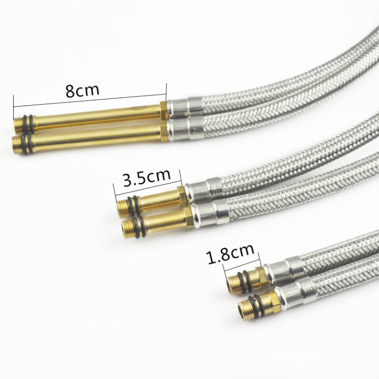 4 PCS Weave Stainless Steel Flexible Plumbing Pipes Cold Hot Mixer Faucet Water Pipe Hoses High Pressure Inlet Pipe, Specification: 80cm 3.5cm Copper Rod - Home & Garden by buy2fix | Online Shopping UK | buy2fix