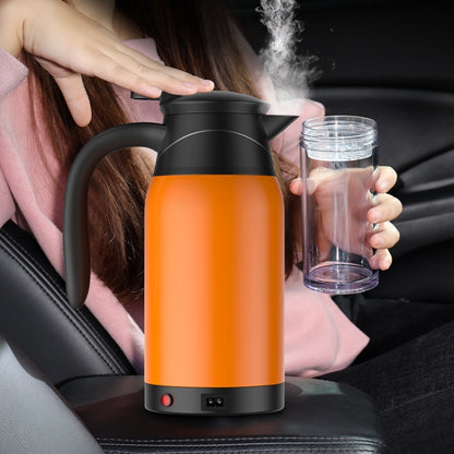 Car Heating Cup Electric Heating Cup Kettle(24V Steel Color) - In Car by buy2fix | Online Shopping UK | buy2fix