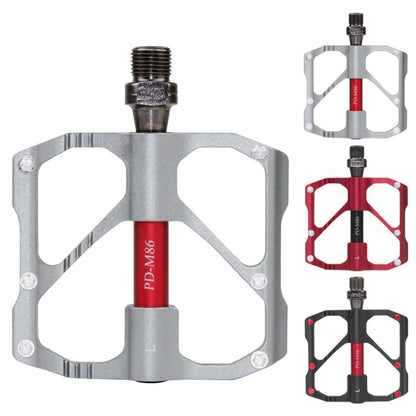 1 Pair PROMEND Mountain Bike Road Bike Bicycle Aluminum Pedals(PD-M86 Titanium) - Pedals by PROMEND | Online Shopping UK | buy2fix