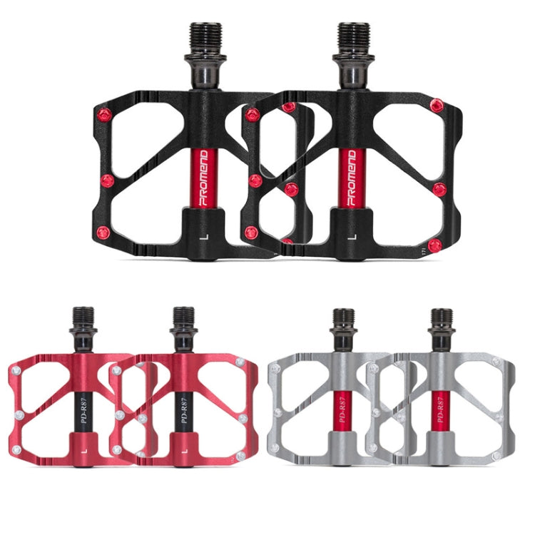 1 Pair PROMEND Mountain Bike Road Bike Bicycle Aluminum Pedals(PD-R87 Titanium) - Outdoor & Sports by PROMEND | Online Shopping UK | buy2fix