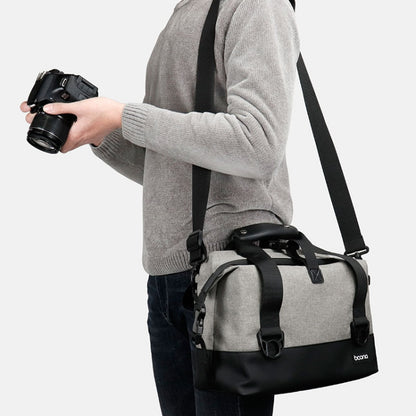 Baona BN-H014 SLR Camera Shoulder Bag Digital Storage Protective Waterproof Bag(Gray) - Camera Accessories by Baona | Online Shopping UK | buy2fix