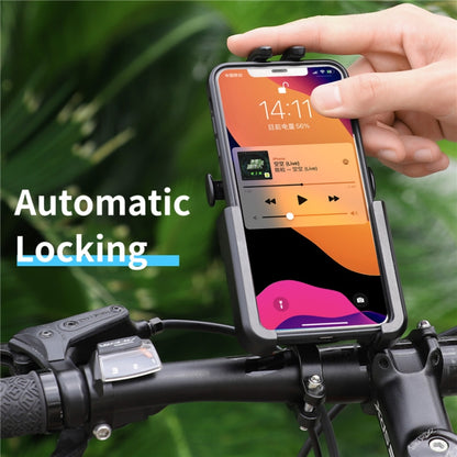 WEST BIKING  Bike Mobile Phone Holder Aluminum 360 Rotatable Electric Bike Scooter Motorcycle Phone Stand,Style: Rearview Mirror Style - Holders by WEST BIKING | Online Shopping UK | buy2fix