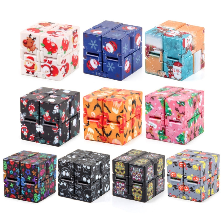 3 PCS Infinite Magic Cube Halloween & Christmas Theme Decompression Pocket Cube Second Order Cube Toy(No.335K-6 Pumpkin Gray) - Magic Cubes by buy2fix | Online Shopping UK | buy2fix