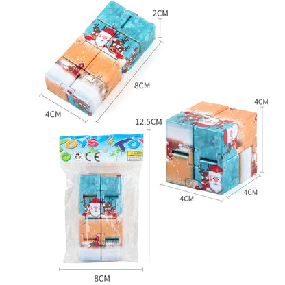 3 PCS Infinite Magic Cube Halloween & Christmas Theme Decompression Pocket Cube Second Order Cube Toy(No.335K-6 Pumpkin Gray) - Magic Cubes by buy2fix | Online Shopping UK | buy2fix
