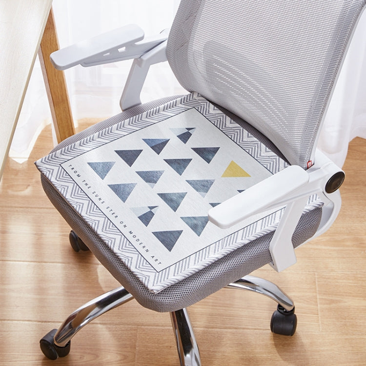2 PCS Summer Breathable Cushion Office Seat Pad, Size: 45 x 45cm(Colorful Small Triangles) - Home & Garden by buy2fix | Online Shopping UK | buy2fix