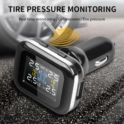 Q3 Mini Cigarette Lighter Car Wireless Tire Pressure Monitoring System TPMS Car Temperature Voltage Tire(Black) - In Car by buy2fix | Online Shopping UK | buy2fix