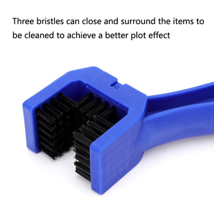 5 PCS BG-7168 Bicycle And Motorcycle Cleaning Brush Three-Sided Chain Brush, Colour: Black - Outdoor & Sports by buy2fix | Online Shopping UK | buy2fix