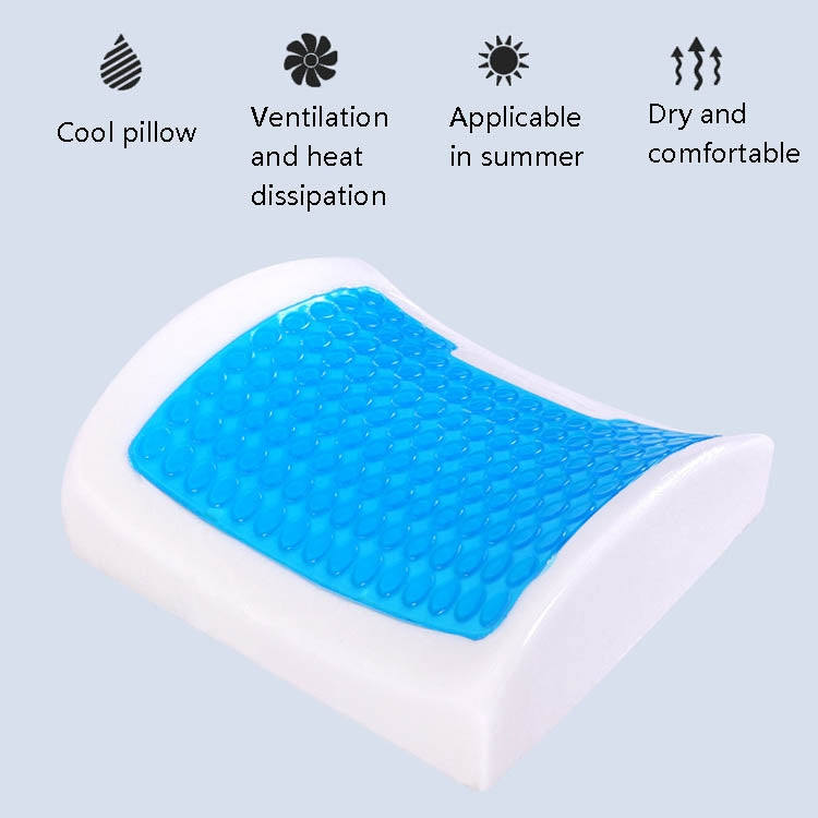 Office Waist Cushion Car Pillow With Pillow Core, Style: Gel Type(Mesh Brown) - Home & Garden by buy2fix | Online Shopping UK | buy2fix