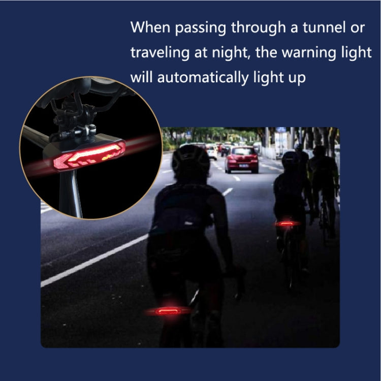 SF31 Bicycle Rail Light Brake Steering Sensor Anti-Theft Alarm Wireless Remote Control Warning Bell(Black) - Taillights by buy2fix | Online Shopping UK | buy2fix