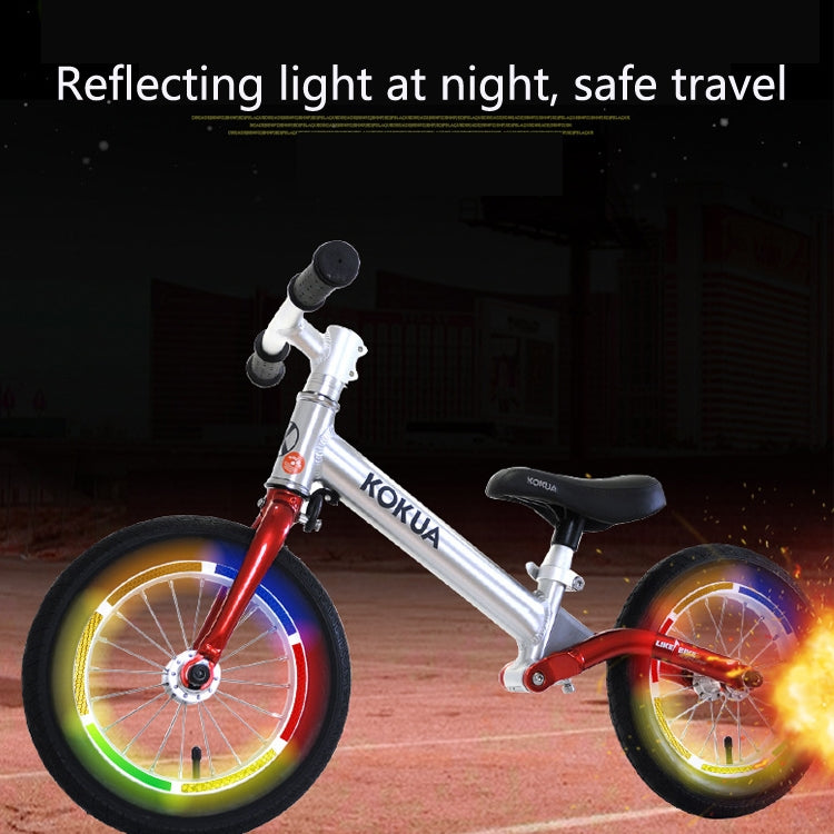 10 PCS Jg-Phc-12 Children Bicycle Scooter Reflective Sticker Night Warning Riding Contour Sticker(Red) - Decorative Accessories by buy2fix | Online Shopping UK | buy2fix