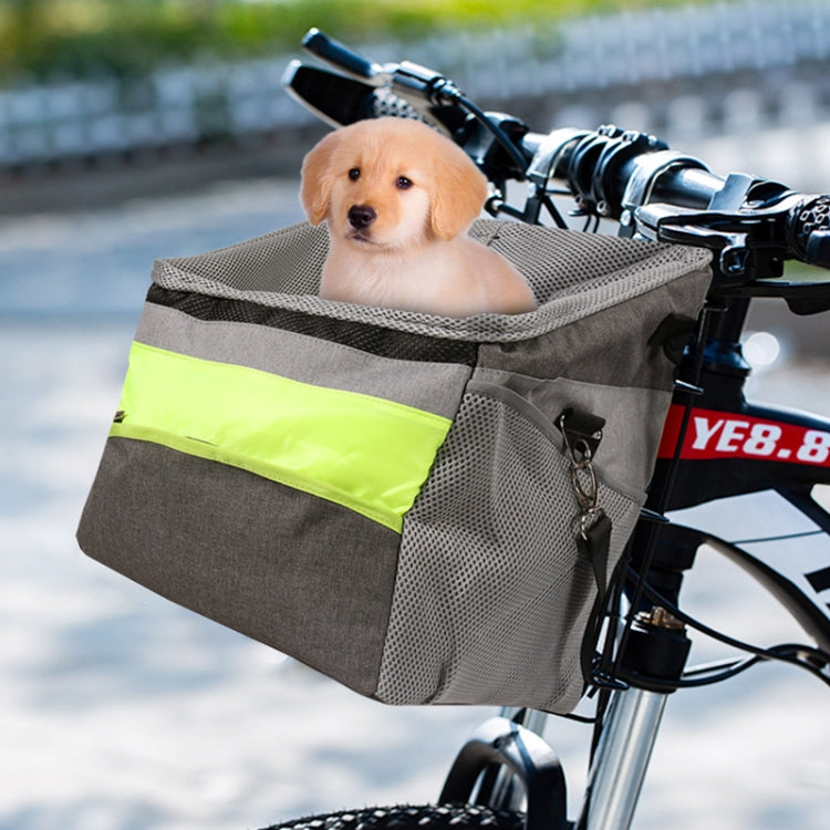 G74 Bicycle Basket Pet Package Convenient Pet Bag(Gray) - Bicycle Bags by buy2fix | Online Shopping UK | buy2fix