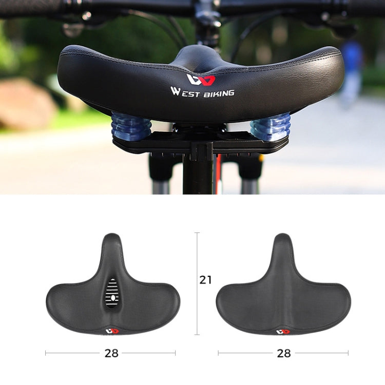 WEST BIKING Bicycle Big Butt Shock Absorption Soft Saddle(Hollow With Windshield) - Outdoor & Sports by WEST BIKING | Online Shopping UK | buy2fix