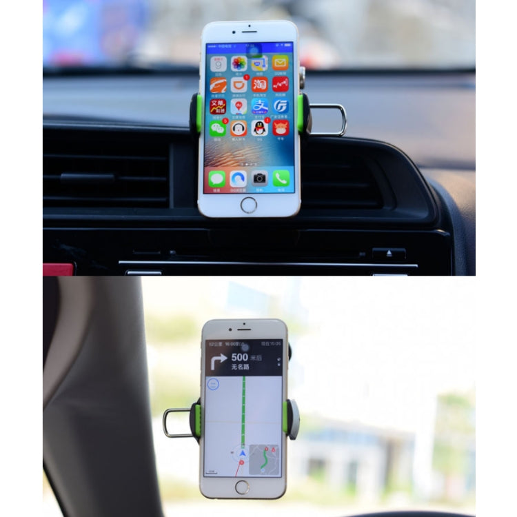 Car Diamond Suction Cup Mobile Phone Holder(Green) - In Car by buy2fix | Online Shopping UK | buy2fix