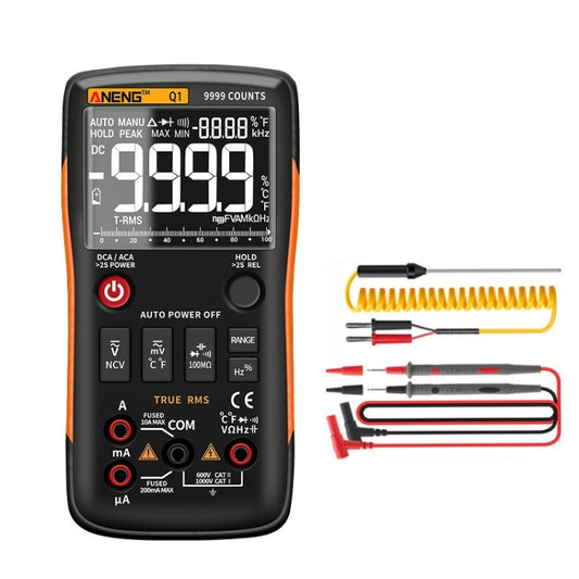 ANENG AN-Q1 Automatic High-Precision Intelligent Digital Multimeter, Specification: Standard(Orange) - Consumer Electronics by ANENG | Online Shopping UK | buy2fix