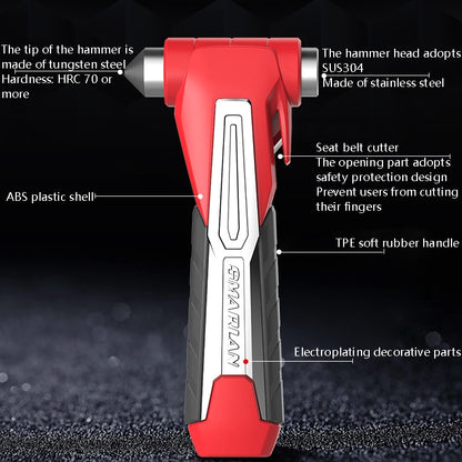 CS-B07 Car Multi-Function Emergency Hammer Fire Escape Hammer(Red) - In Car by buy2fix | Online Shopping UK | buy2fix