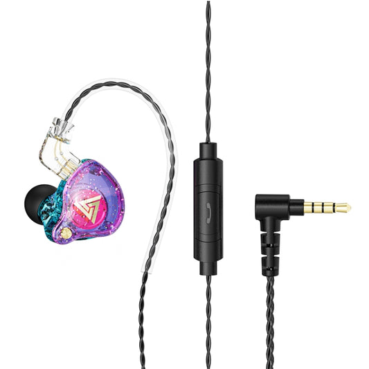 QKZ AK6 PRO HiFi Subwoofer In-Ear Wired Headphones with Mic(Colorful) - In Ear Wired Earphone by QKZ | Online Shopping UK | buy2fix