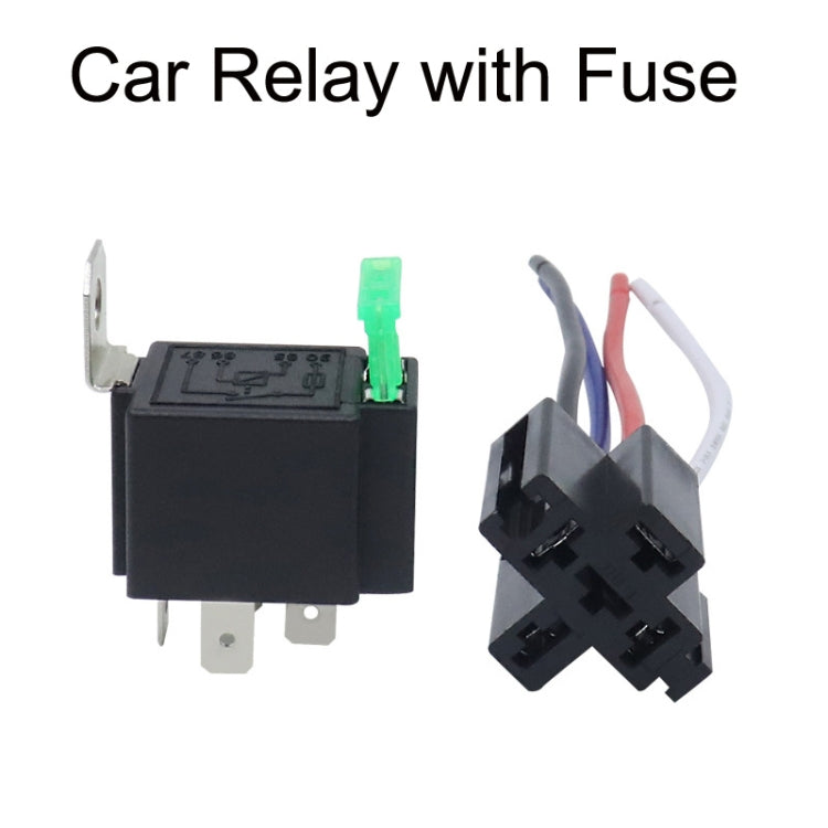 5 Sets JD2912 4 Pin Car Relay With Fuse, Rated voltage: 12V - In Car by buy2fix | Online Shopping UK | buy2fix