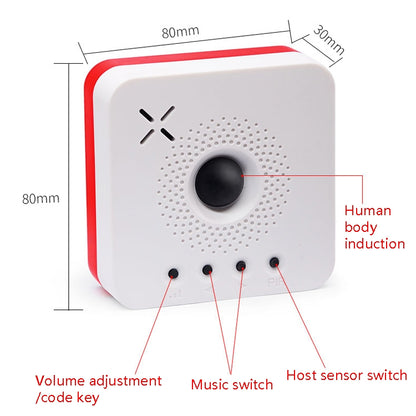 Wireless Human Body Sensing Doorbell Help Call Alarm - Security by buy2fix | Online Shopping UK | buy2fix