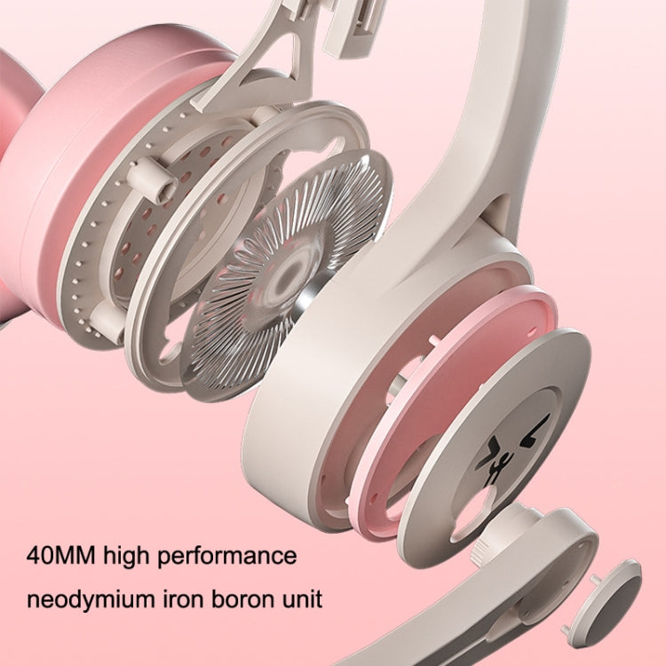 Soyto SY-G30 Online Class Computer Headset, Plug: 3.5mm (Gray Pink) - Multimedia Headset by Soyto | Online Shopping UK | buy2fix