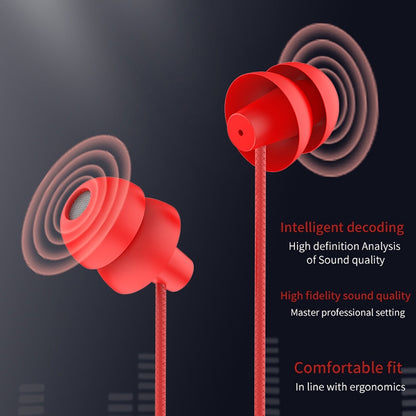 EN3900 3.5mm Plug In-Ear Wired Control Earphone with Mic(Red) - In Ear Wired Earphone by buy2fix | Online Shopping UK | buy2fix