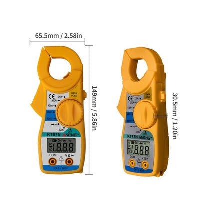 ANENG KT-87N Clamp Voltage And Current Measuring Multimeter(Yellow) - Consumer Electronics by ANENG | Online Shopping UK | buy2fix