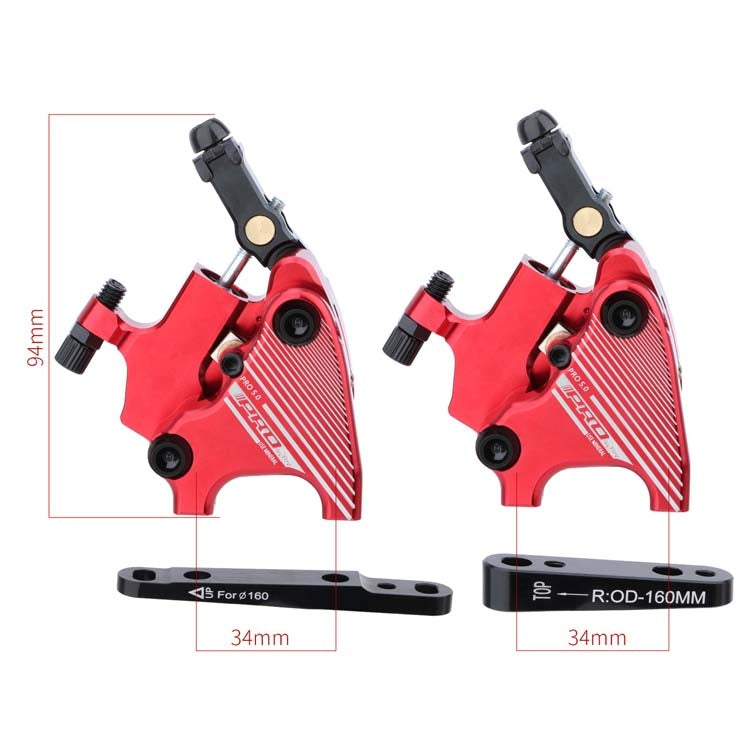 1 Pair IIIPRO Flat Mount Road Calipers Bilateral Brakes(Red) - Outdoor & Sports by IIIPRO | Online Shopping UK | buy2fix