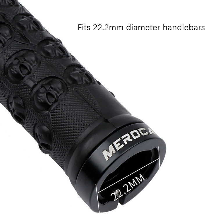 MEROCA Mountain Bike Anti-slip Shock Absorber Riding Grip Cover, Style: Bilateral Lock Sponge ME30 Red - Bicycle Grips by MEROCA | Online Shopping UK | buy2fix