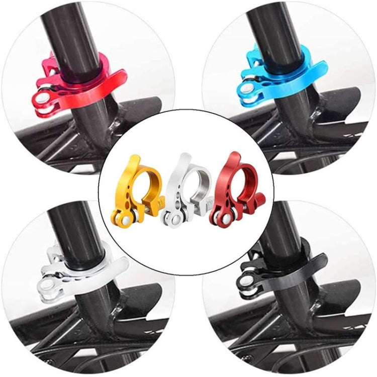 5 PCS Bicycle Accessories Quick Release Clip Road Bike Seatpost Clamp, Size: 28.6mm(Black) - Outdoor & Sports by buy2fix | Online Shopping UK | buy2fix