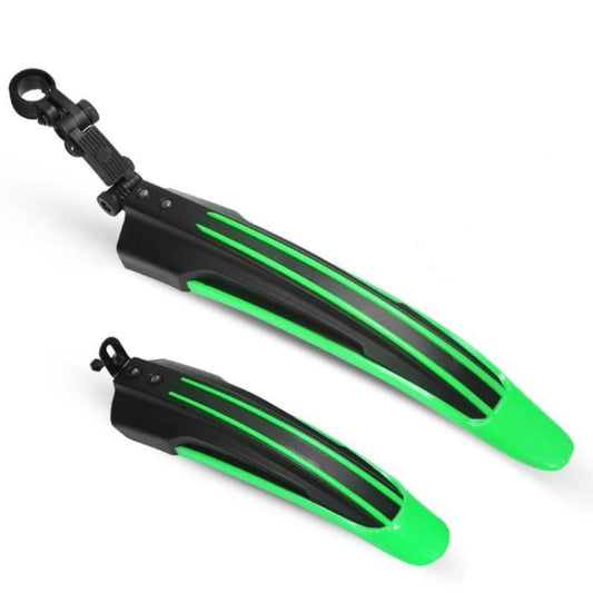 5 Sets  Dual Color Bicycle Mudguard Mountain Bike Fenders Set(Black Green) - Outdoor & Sports by buy2fix | Online Shopping UK | buy2fix