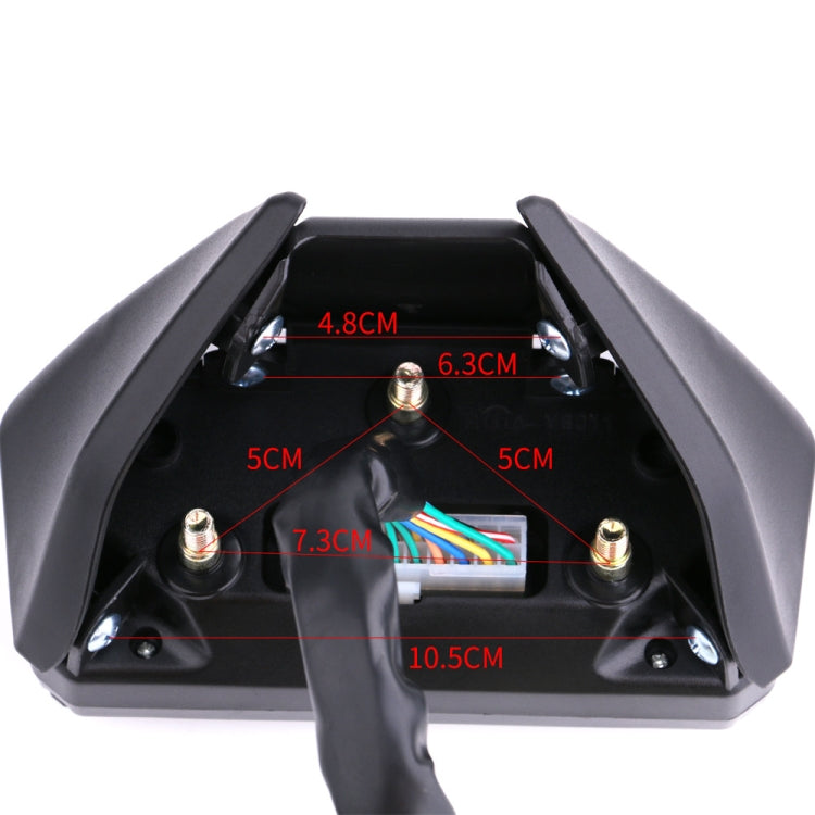 Motorcycle Universal LCD Instrument HD Display Speed Table 6 File Electronic Digital Table - In Car by buy2fix | Online Shopping UK | buy2fix