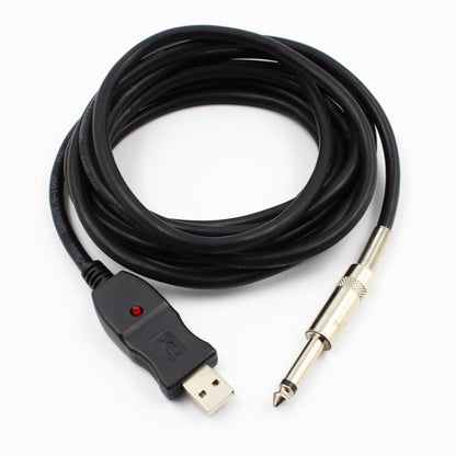 3M USB Noise-Free Straight-In Computer Guitar Connection Cable(Black) - Consumer Electronics by buy2fix | Online Shopping UK | buy2fix