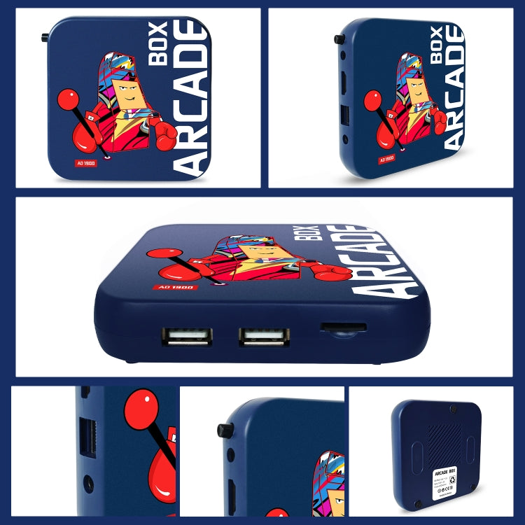Arcade Box 64G Wireless Video Game Machine Box 4K HD Display For PS1/PSP/N64/DC, EU Plug - Pocket Console by buy2fix | Online Shopping UK | buy2fix