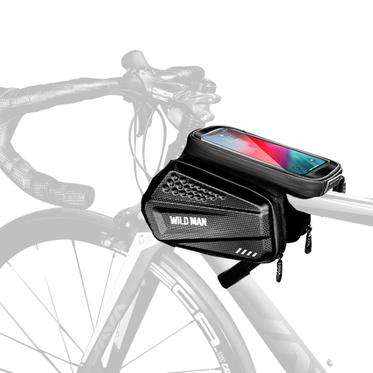 WILD MAN ES6 1.2L Multifunctional Bicycle Front Beam Bag(Black) - Bicycle Bags by WILD MAN | Online Shopping UK | buy2fix