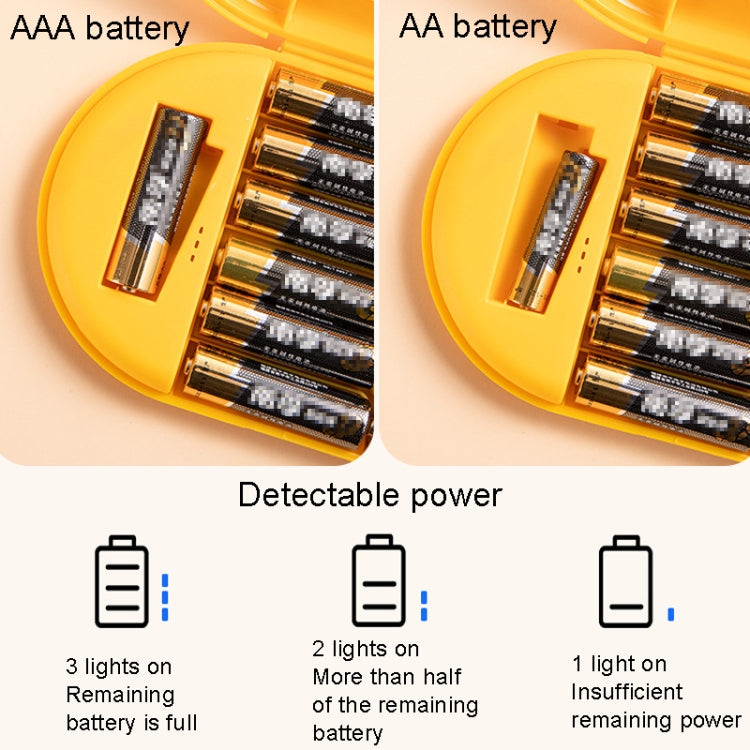 Household Battery Storage Box Data Cable Charger Storage Organizer Box, Color: Blue Double Layer - Storage Boxes by buy2fix | Online Shopping UK | buy2fix