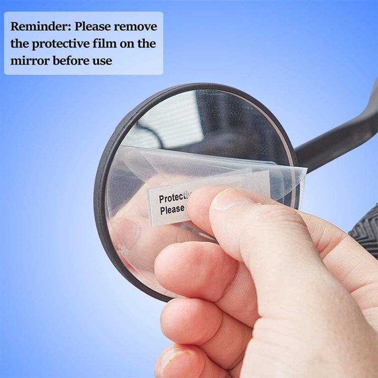 2 PCS Bicycle Convex Rearview Mirror Large View 360 Degree Rotating Mirror - View Mirrors by buy2fix | Online Shopping UK | buy2fix