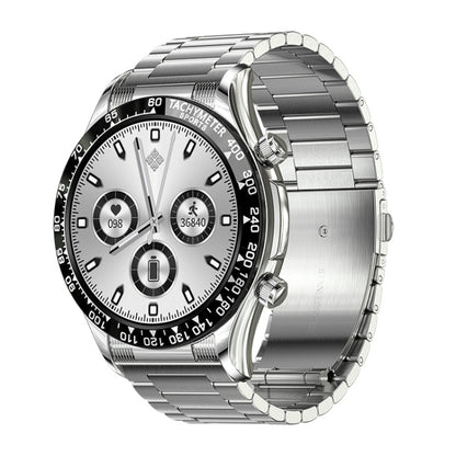 LOANIY E18 Pro Smart Bluetooth Calling Watch with NFC Function, Color: Black Silver Steel - Smart Wear by LOANIY | Online Shopping UK | buy2fix