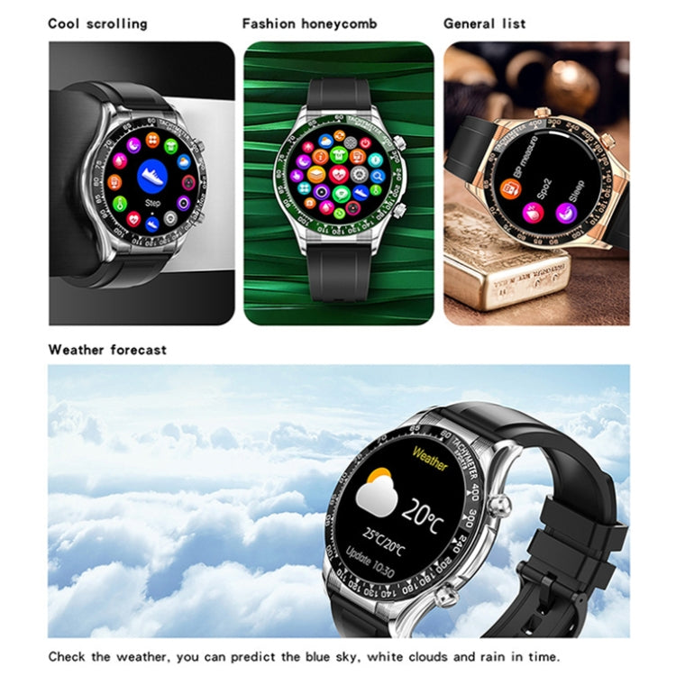LOANIY E18 Pro Smart Bluetooth Calling Watch with NFC Function, Color: Black Silver Steel - Smart Wear by LOANIY | Online Shopping UK | buy2fix