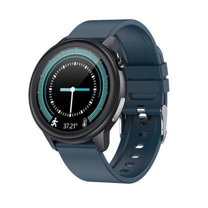 LOANIY E80 1.3 Inch Heart Rate Detection Smart Watch, Color: Blue Silicone - Smart Wear by LOANIY | Online Shopping UK | buy2fix