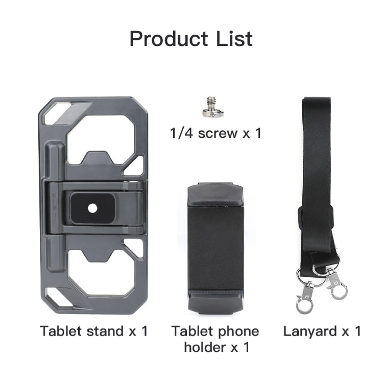 RCSTQ Remote Control Tablet Holder for DJI Mini 3 Pro/Mavic 3 /Mini SE,Style: With Lanyard - Mount & Holder by RCSTQ | Online Shopping UK | buy2fix