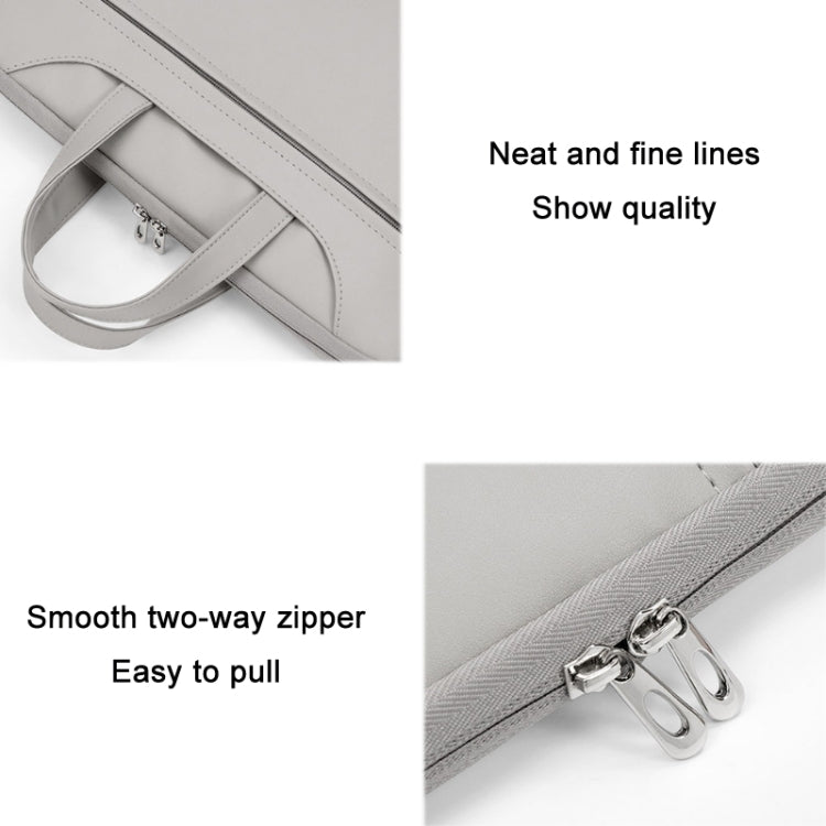 Baona BN-Q006 PU Leather Full Opening Laptop Handbag For 15/15.6/16 inches(Black+Power Bag) - 15.6 - 17 inch by Baona | Online Shopping UK | buy2fix