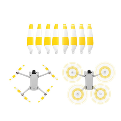 8 PCS 6030F Double Sided Colorful Low Noise Wing Propellers For DJI Mini 3 Pro, Color:  White Yellow - DJI & GoPro Accessories by buy2fix | Online Shopping UK | buy2fix