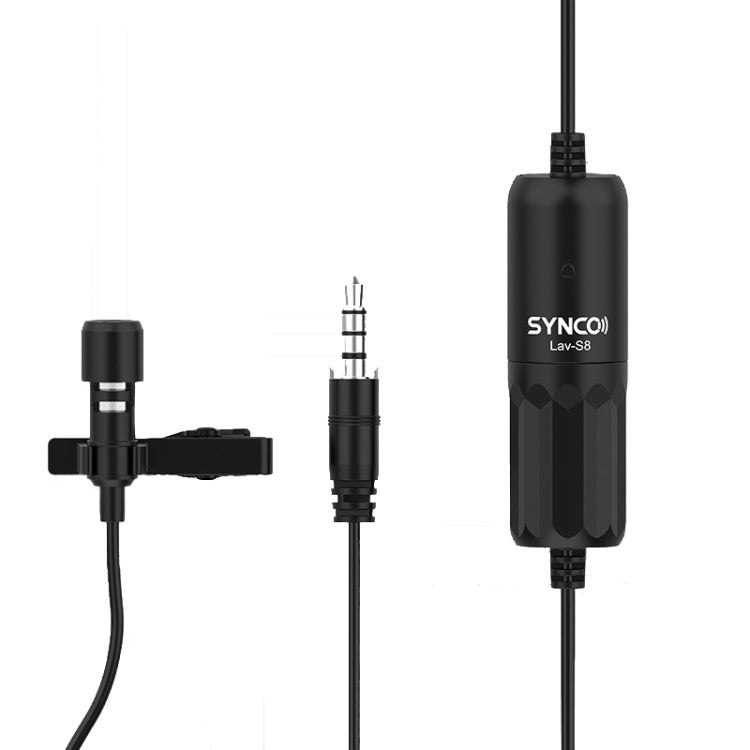 SYNCO S8 Lavalier Live Wired Microphone, Spec: Black + Type-C + 8 Pin - Consumer Electronics by SYNCO | Online Shopping UK | buy2fix