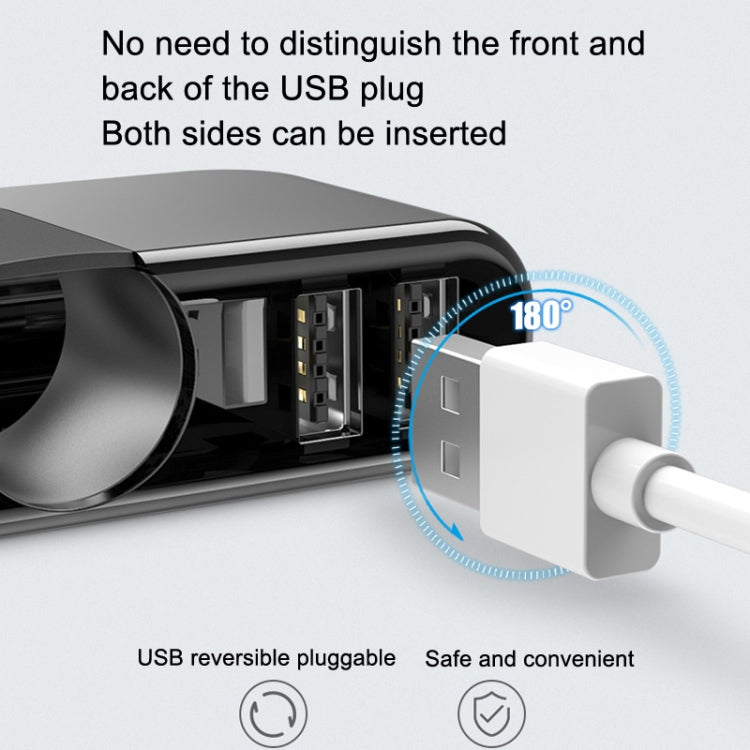 SHUNWEI Car Cigarette Lighter Charger 12/24V USB Converts Socket, Style: 3 Holes 2 USB - Car Charger by SHUNWEI | Online Shopping UK | buy2fix