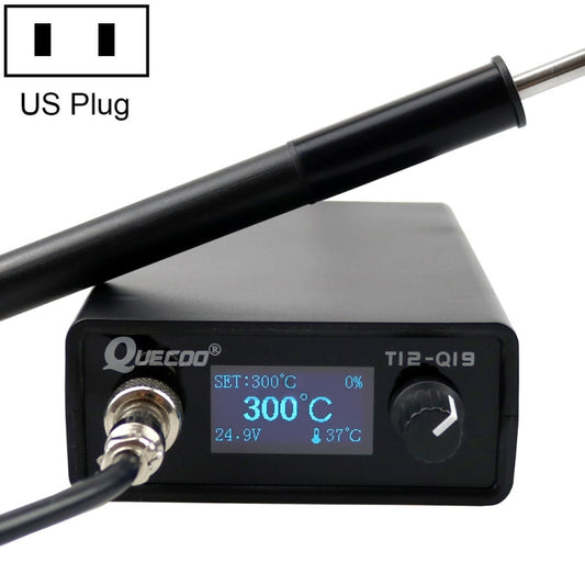 QUECOO 1.3 Inch Display Soldering Station with Handle, Set: US Plug (Q19+P9) - Home & Garden by QUECOO | Online Shopping UK | buy2fix
